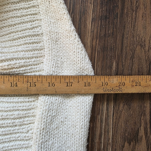 Tommy Bahama Womens XS Chunky Sweater Vest Ivory Coastal Grandma Boho Resort - Picture 8 of 9